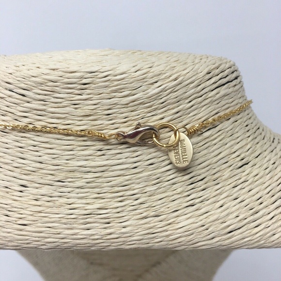 Danielle Stevens 10k Gold Labradorite Necklace NEW - Picture 5 of 5